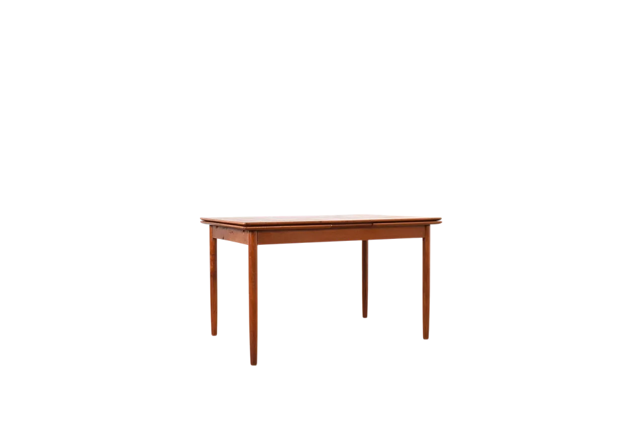 Mid-Century Danish Teak Extendable Dining Table, 1960s 18