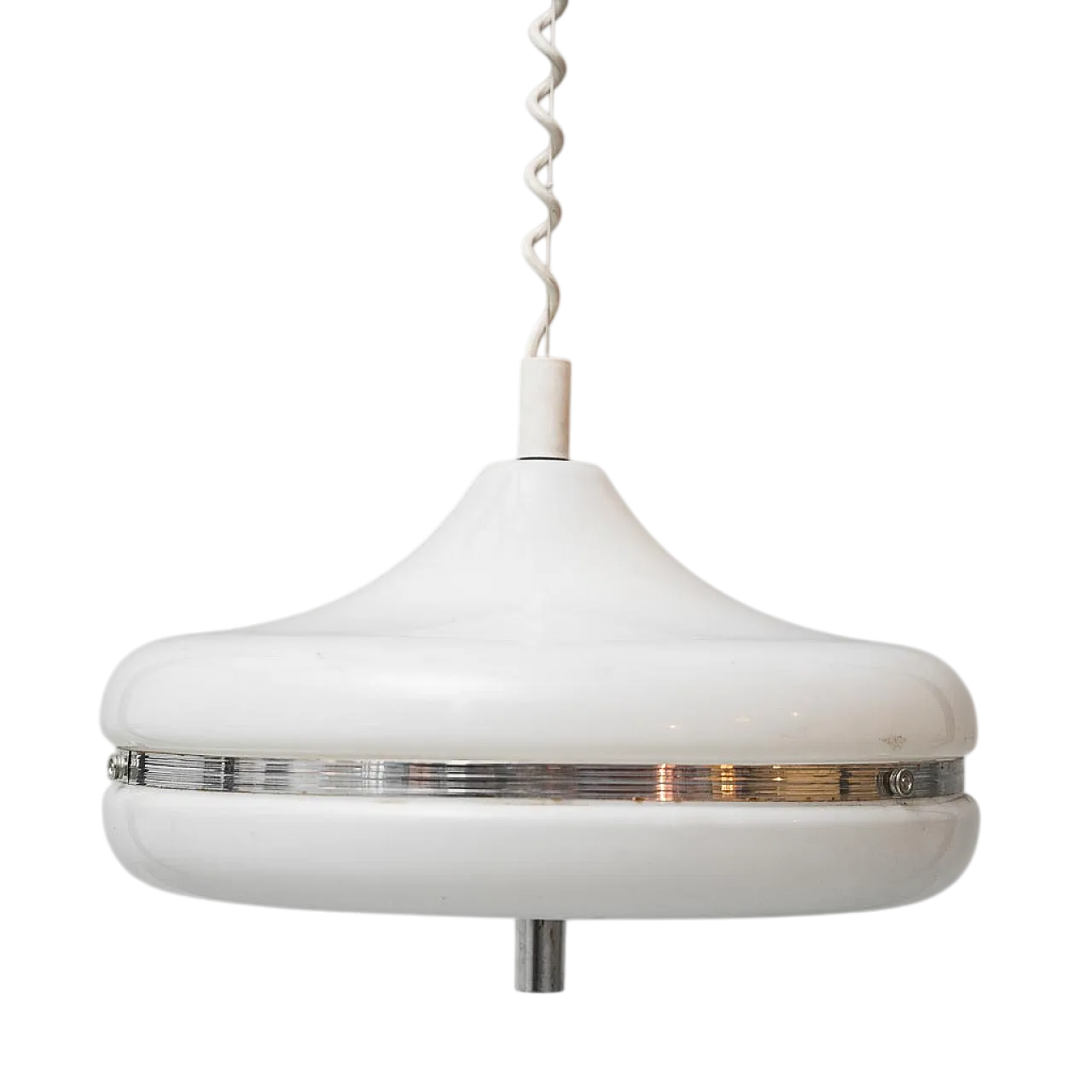 Space Age chandelier in metal and plastic, 1970s 9