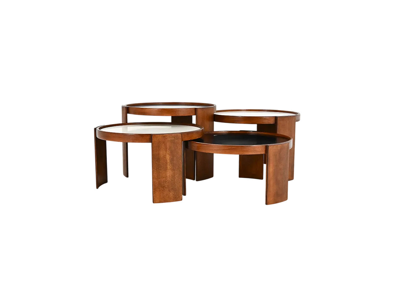 Nesting tables 780 by Gianfranco Frattini for Cassina, 1960s 13