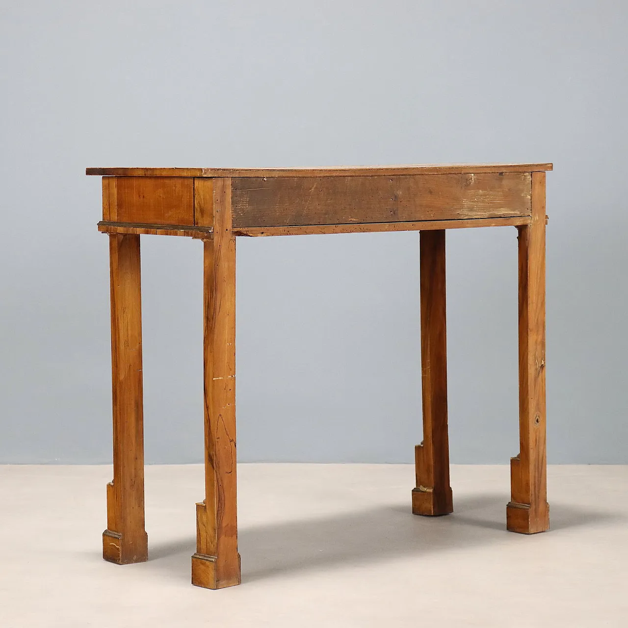 Empire walnut wooden console, early 19th century 7
