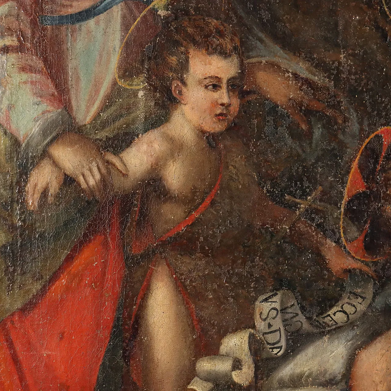 The Holy Family, oil on canvas, 18th century 5