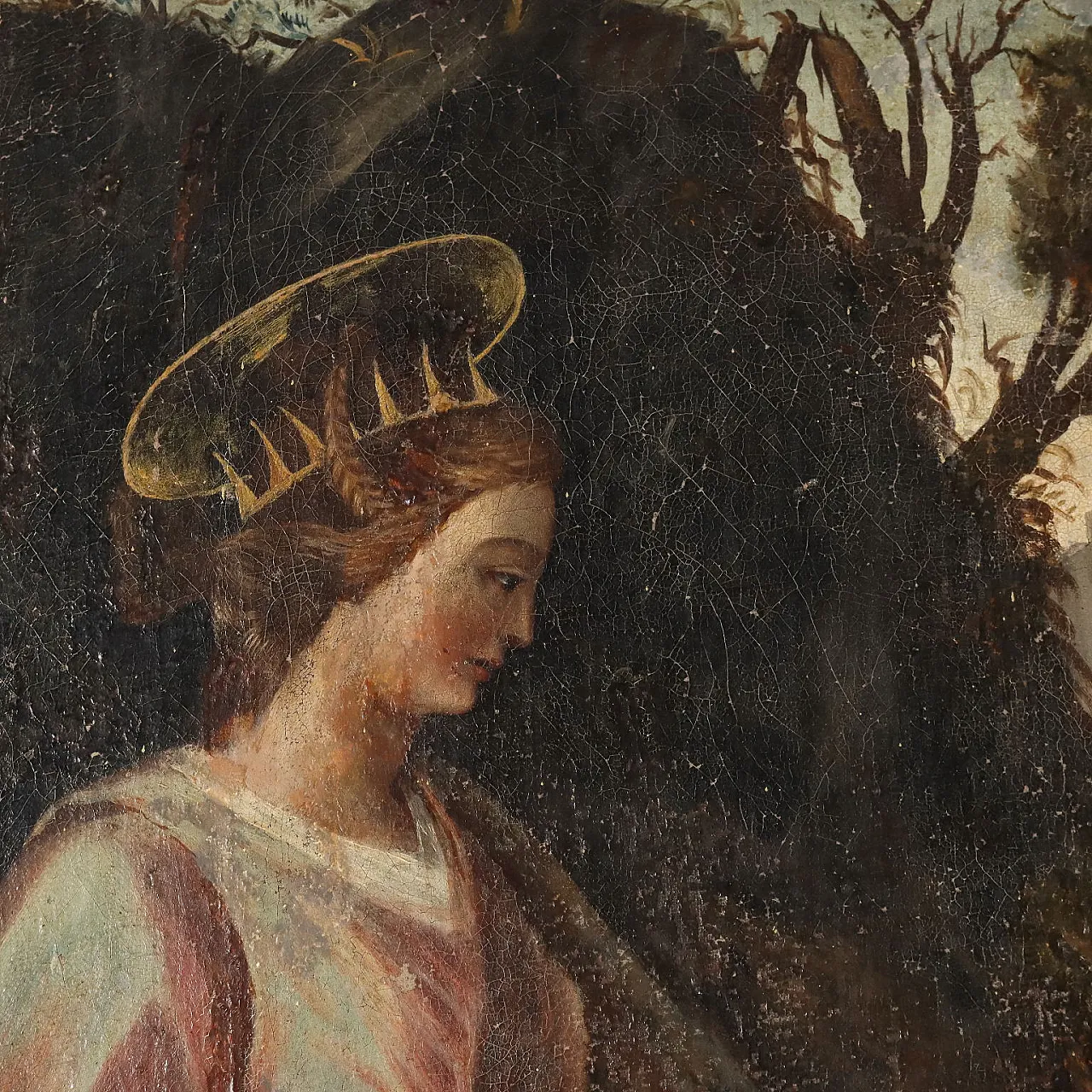 The Holy Family, oil on canvas, 18th century 6