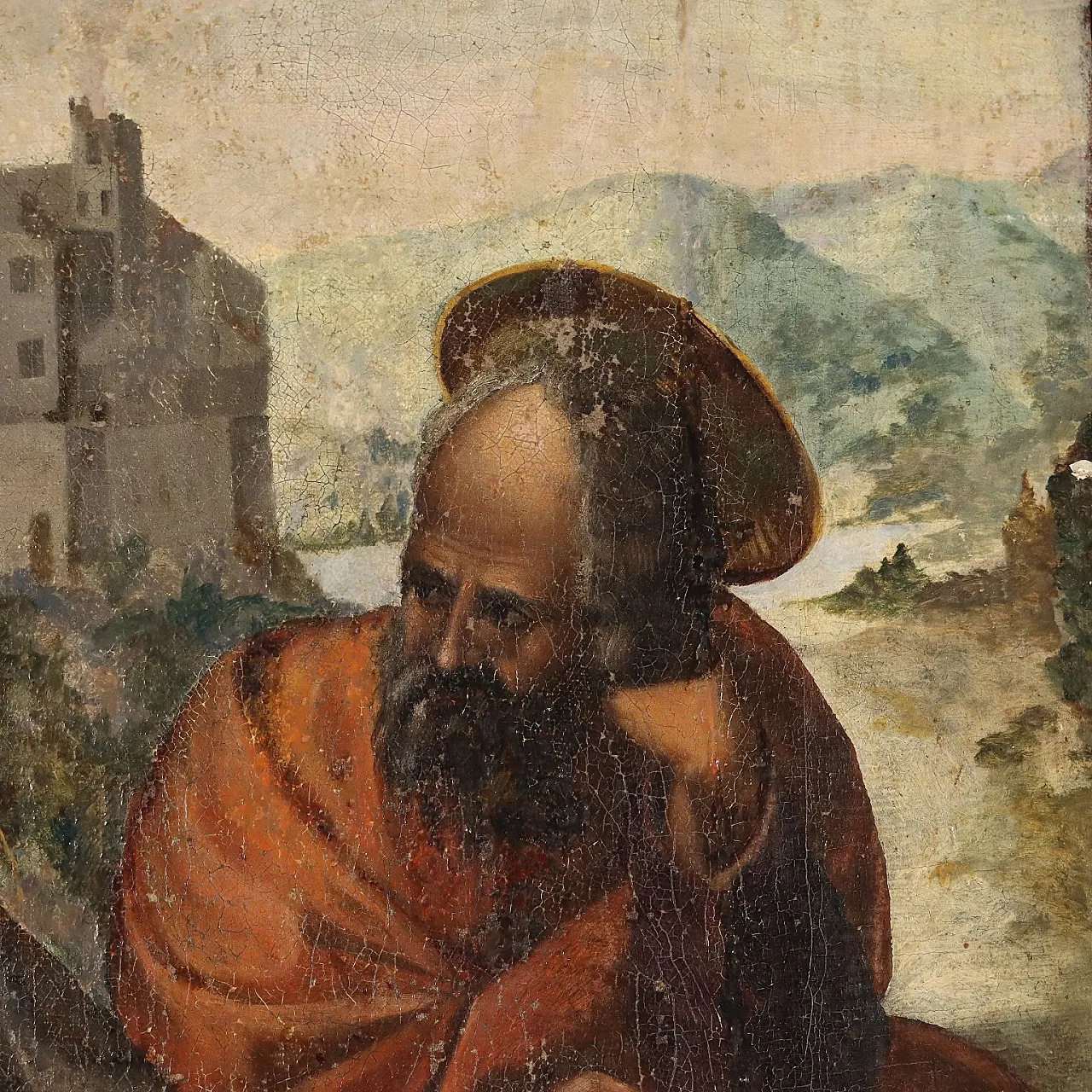 The Holy Family, oil on canvas, 18th century 7