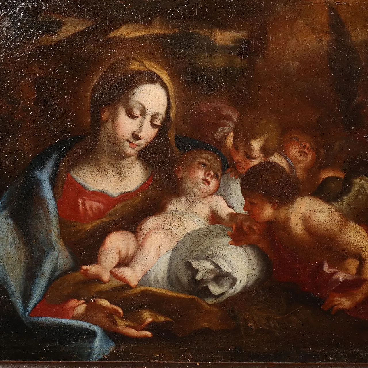 Biblical Scene, oil on canvas, Emilian School, 17th century 3