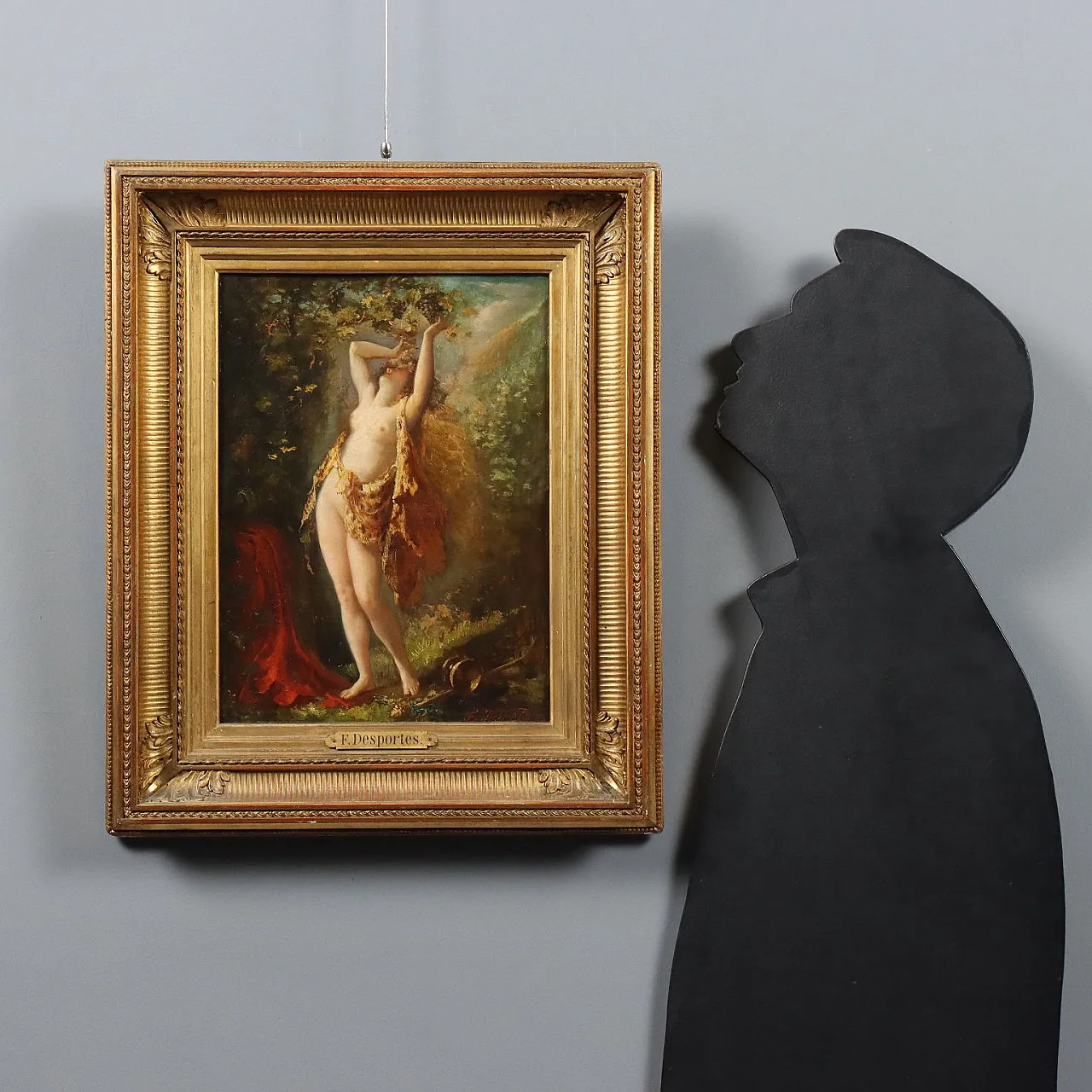 Oil on canvas by Francisque Desportes, 19th century 2
