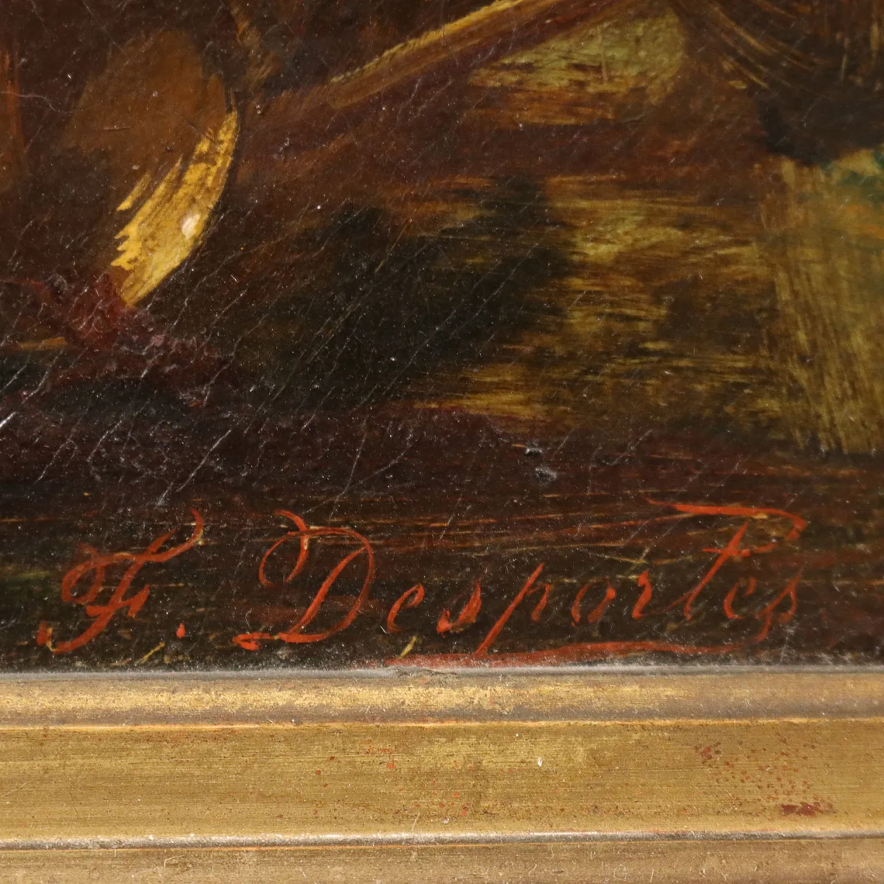 Oil on canvas by Francisque Desportes, 19th century 8