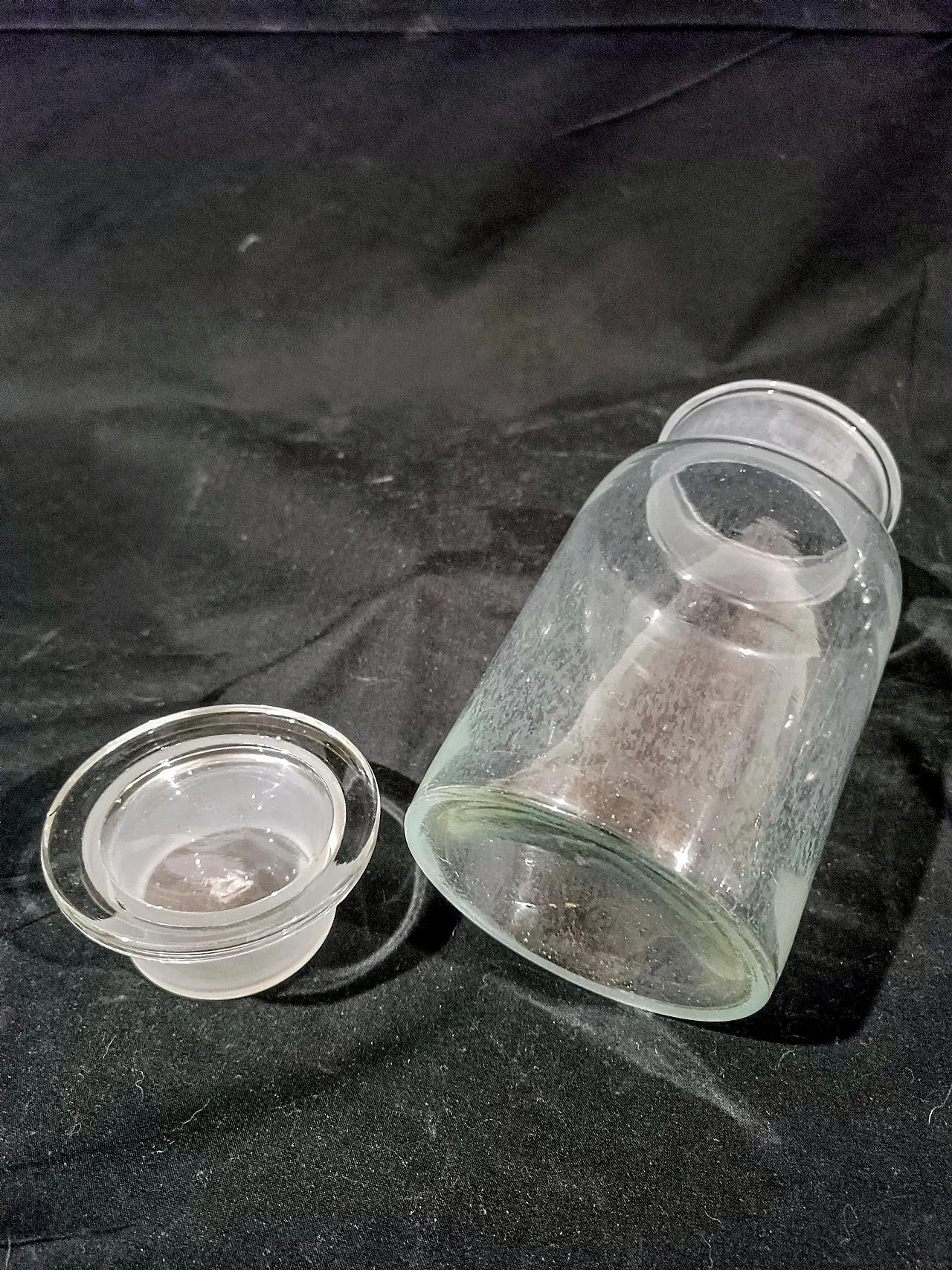 Vaso Farmacia Albarello Vetro Soffiato, primo '900 3