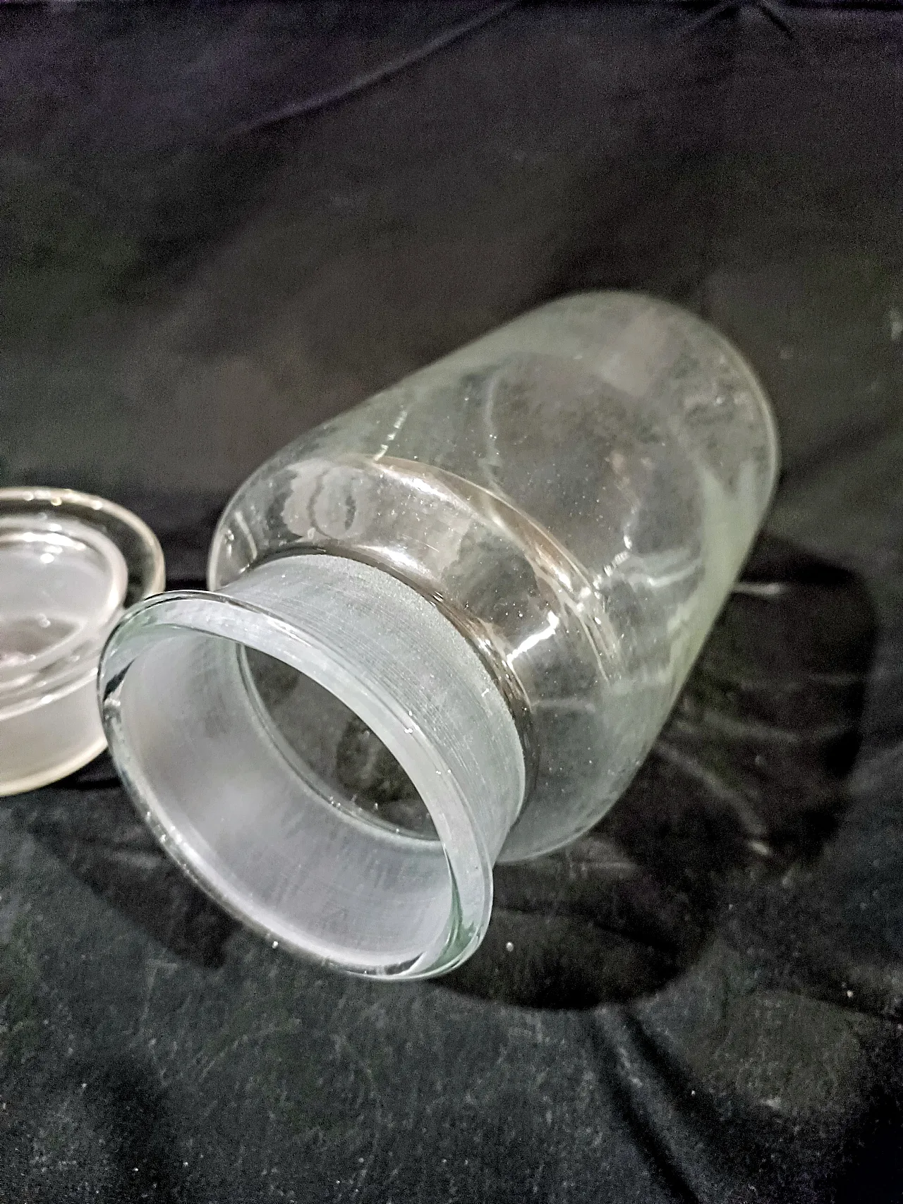 Vaso Farmacia Albarello Vetro Soffiato, primo '900 8