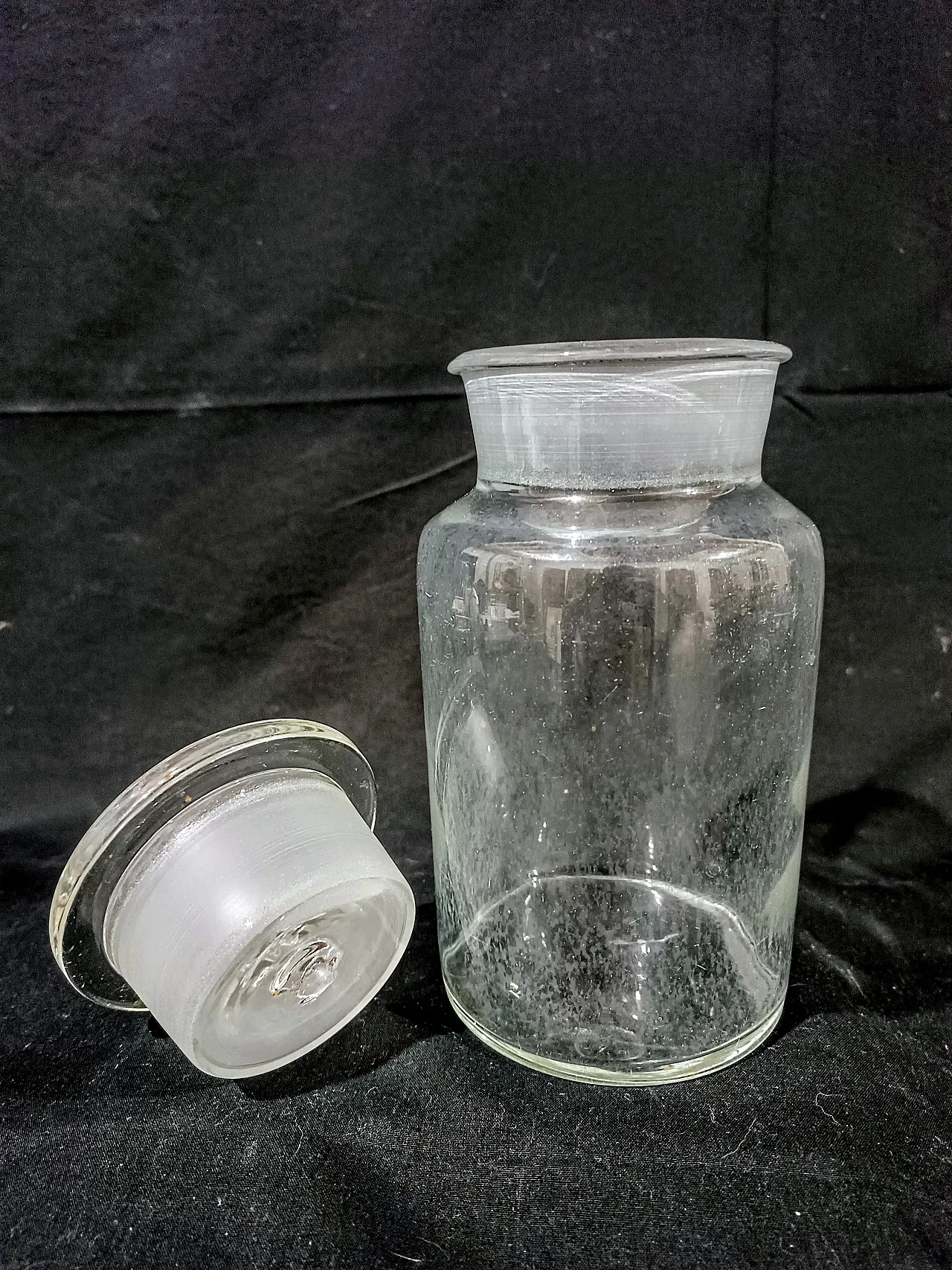 Vaso Farmacia Albarello Vetro Soffiato, primo '900 11