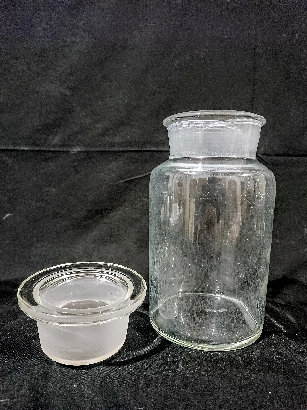 Vaso Farmacia Albarello Vetro Soffiato, primo '900 12