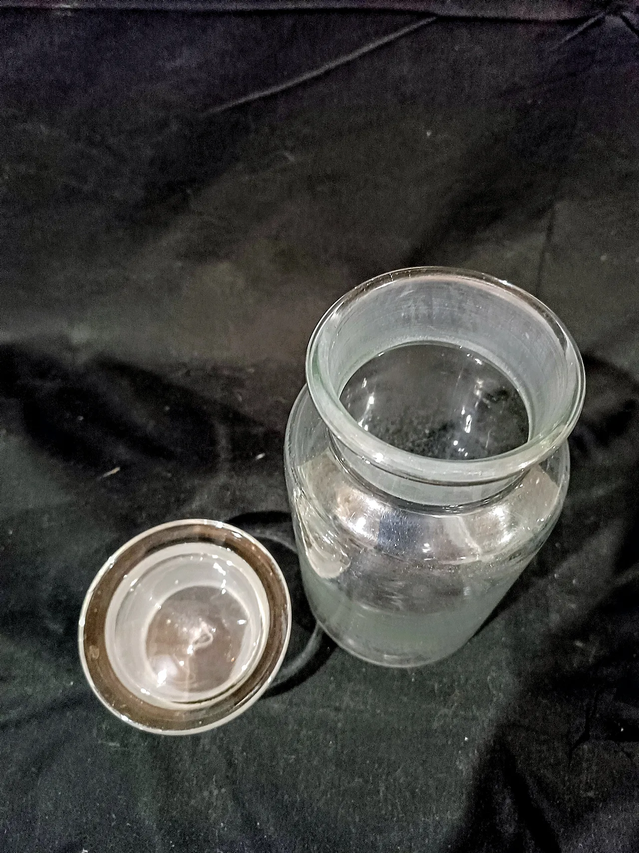 Vaso Farmacia Albarello Vetro Soffiato, primo '900 13