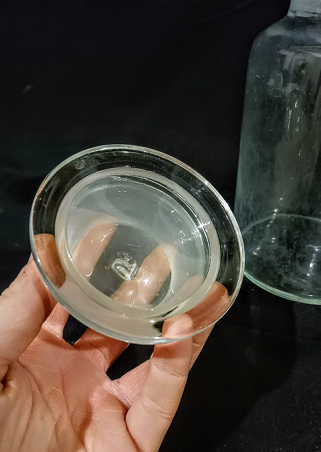 Vaso Farmacia Albarello Vetro Soffiato, primo '900 14