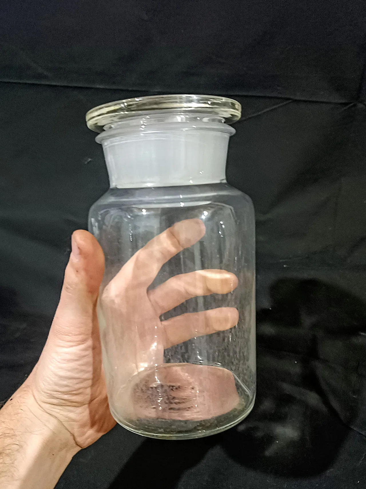 Vaso Farmacia Albarello Vetro Soffiato, primo '900 19