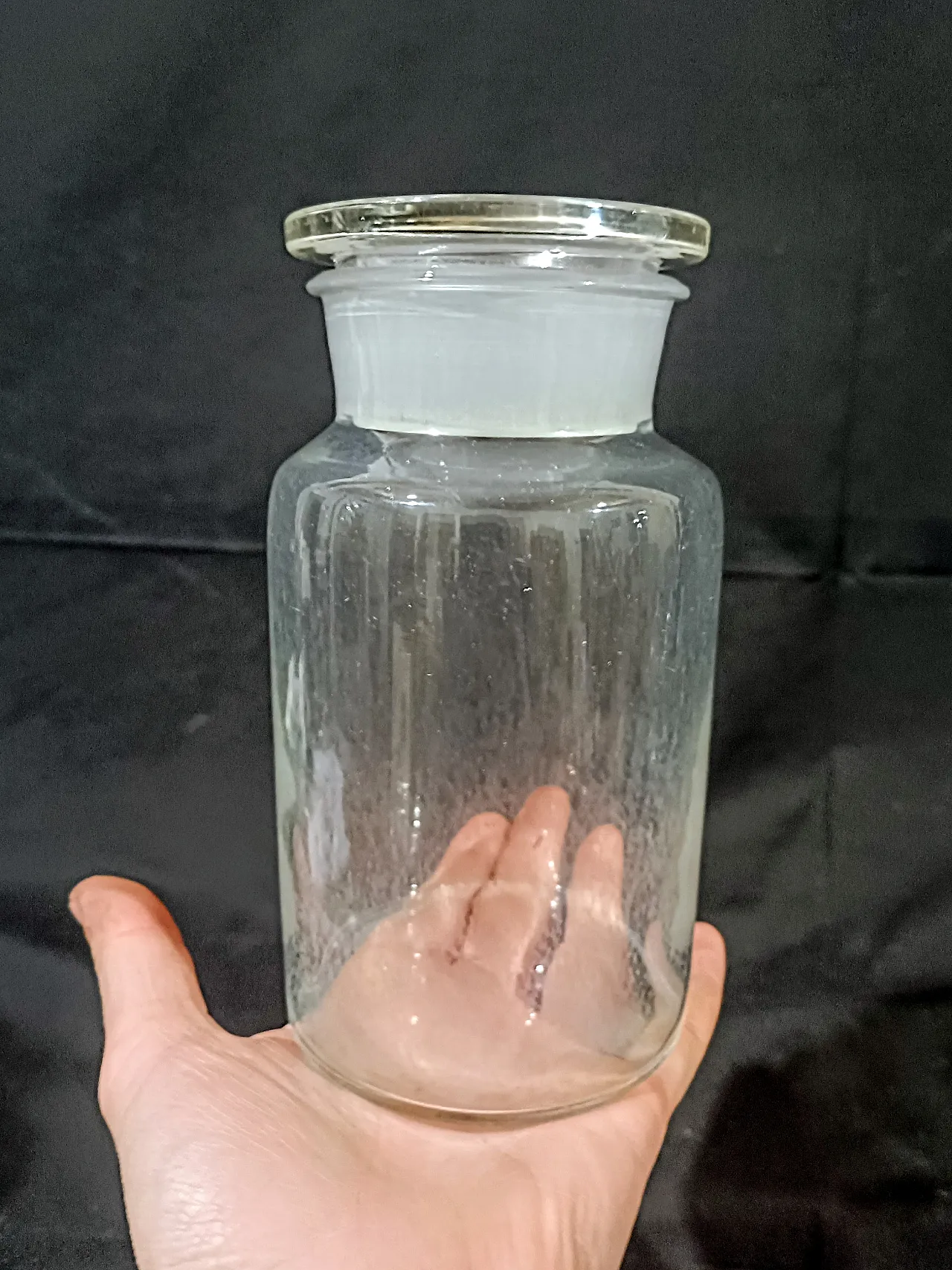 Vaso Farmacia Albarello Vetro Soffiato, primo '900 21