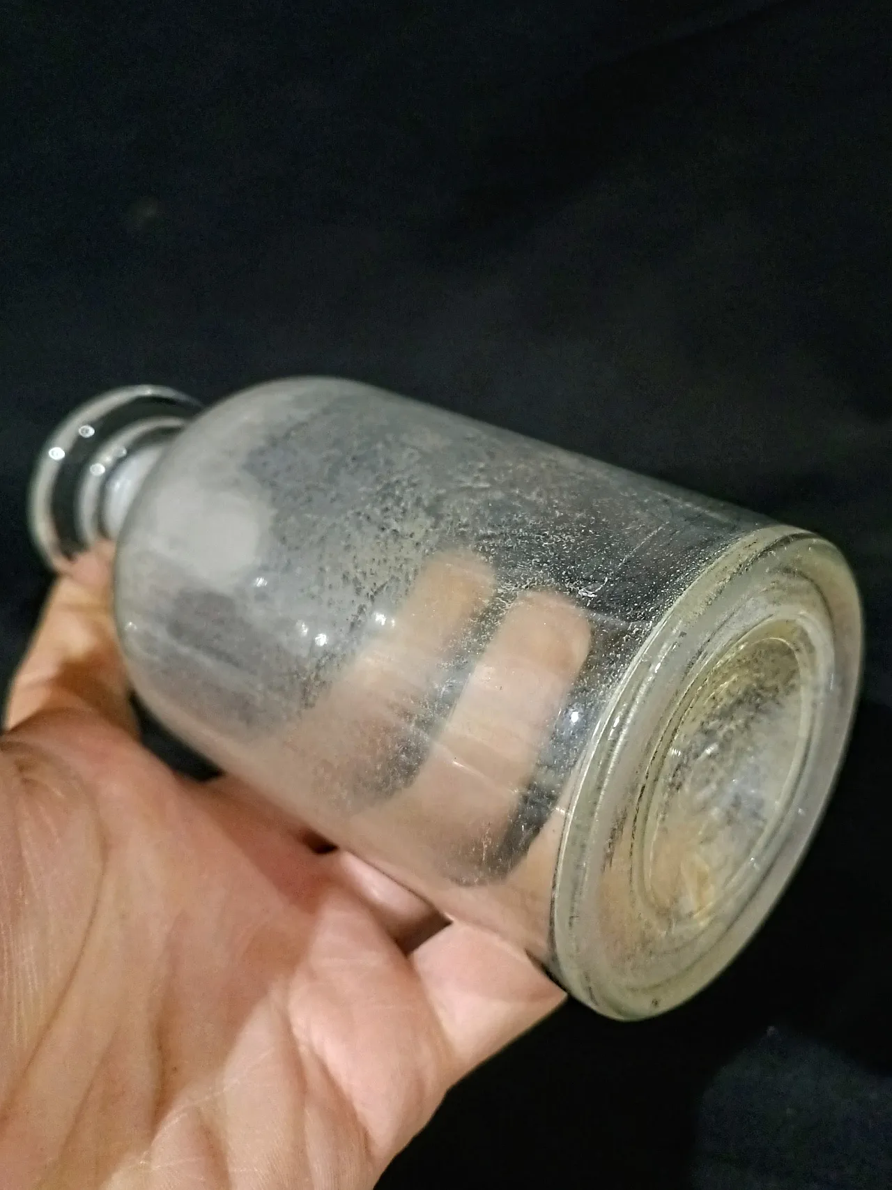 Vaso Farmacia Bottiglia Albarello Vetro Soffiato, primo '900 4