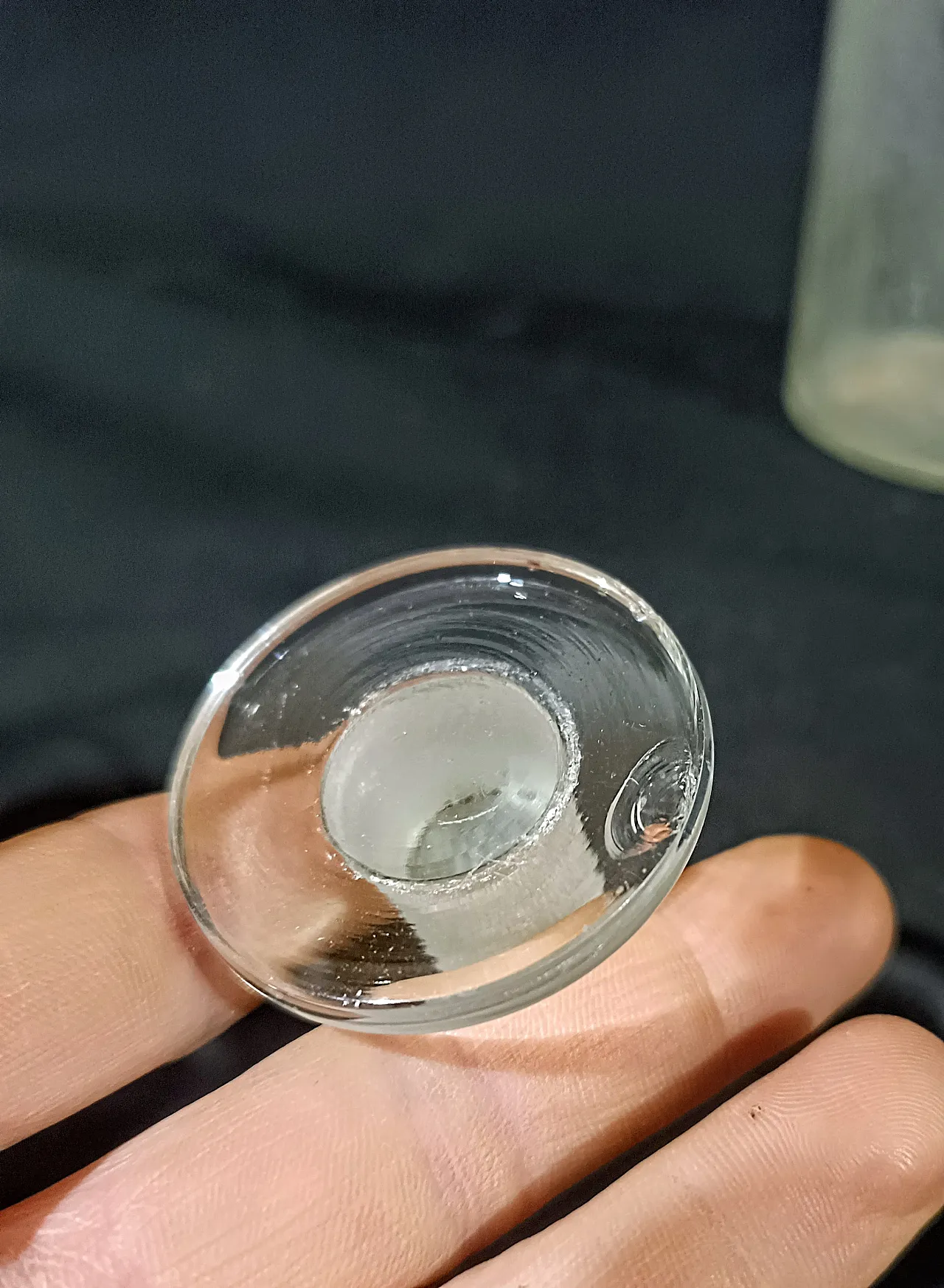 Vaso Farmacia Bottiglia Albarello Vetro Soffiato, primo '900 6