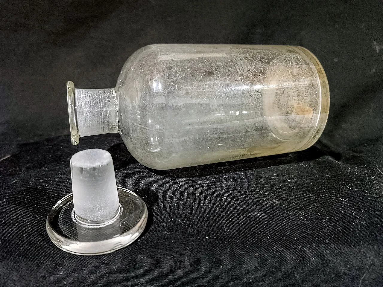 Vaso Farmacia Bottiglia Albarello Vetro Soffiato, primo '900 12