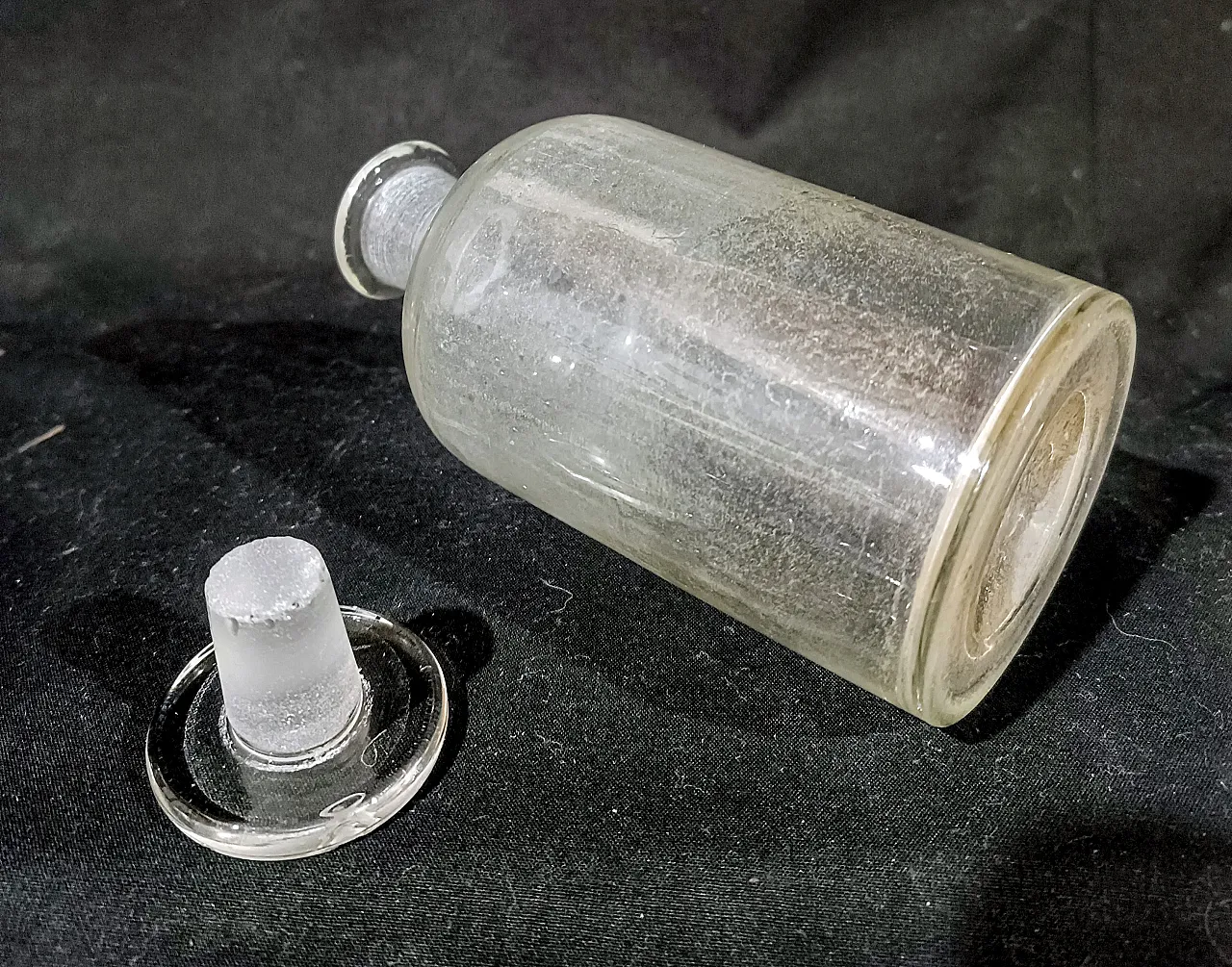Vaso Farmacia Bottiglia Albarello Vetro Soffiato, primo '900 14
