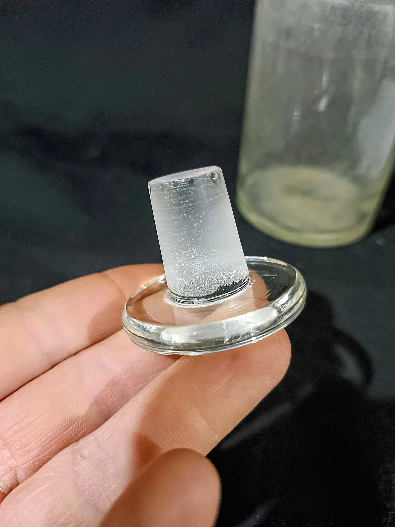 Vaso Farmacia Bottiglia Albarello Vetro Soffiato, primo '900 16