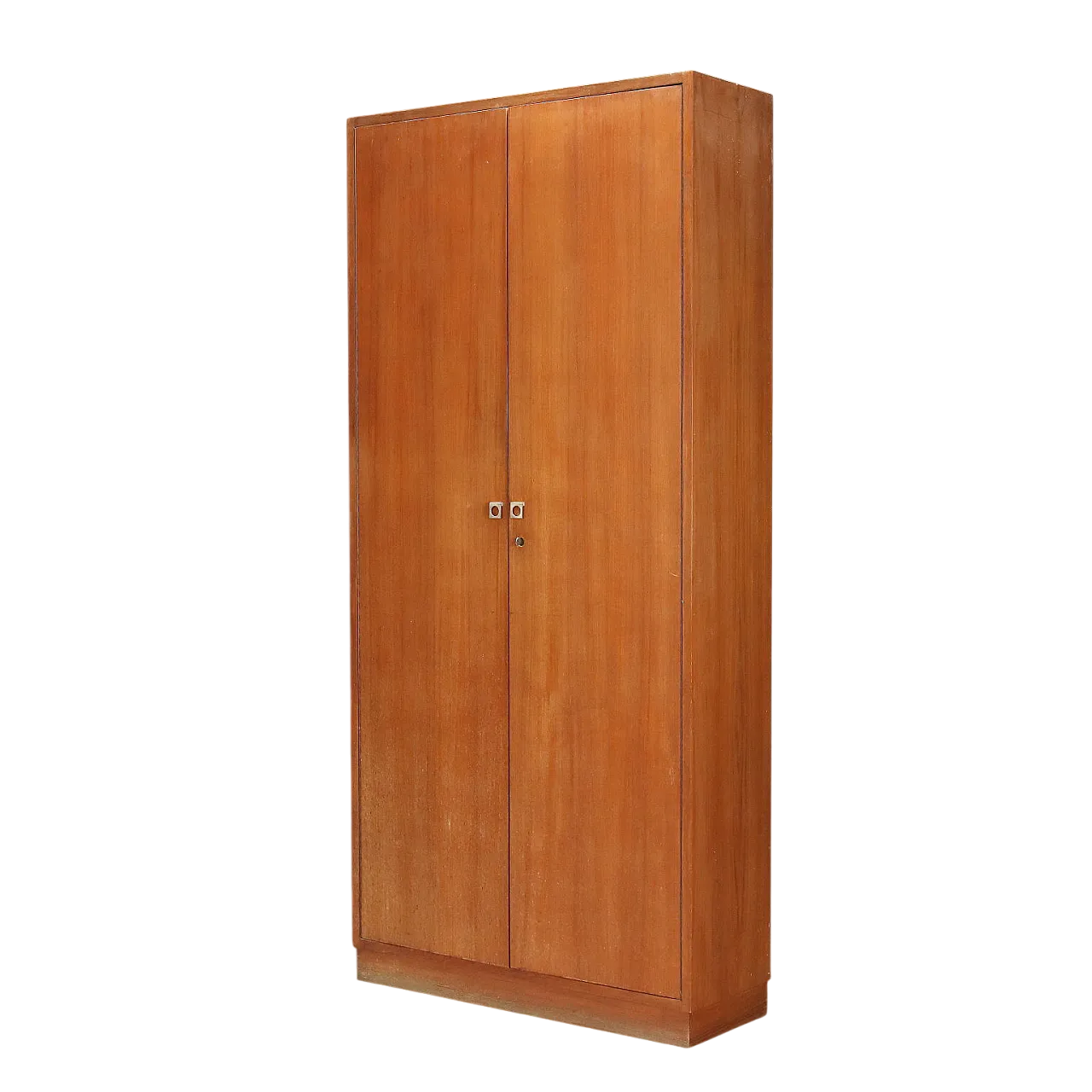 Armadio a 2 ante con ripiani regolabili impiallacciato in teak, '900 10