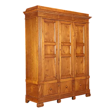 Armadio in noce con cassetti, fine '800