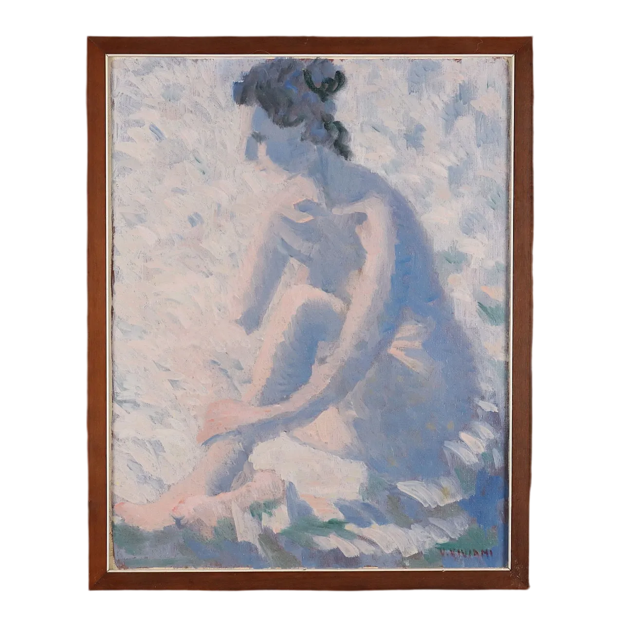 Vittorio Viviani, olio su tela con cornice, '900 12