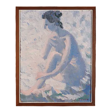 Vittorio Viviani, olio su tela con cornice, '900