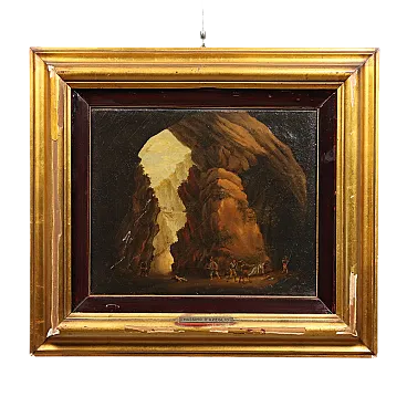 Olio su tela con cornice, '800