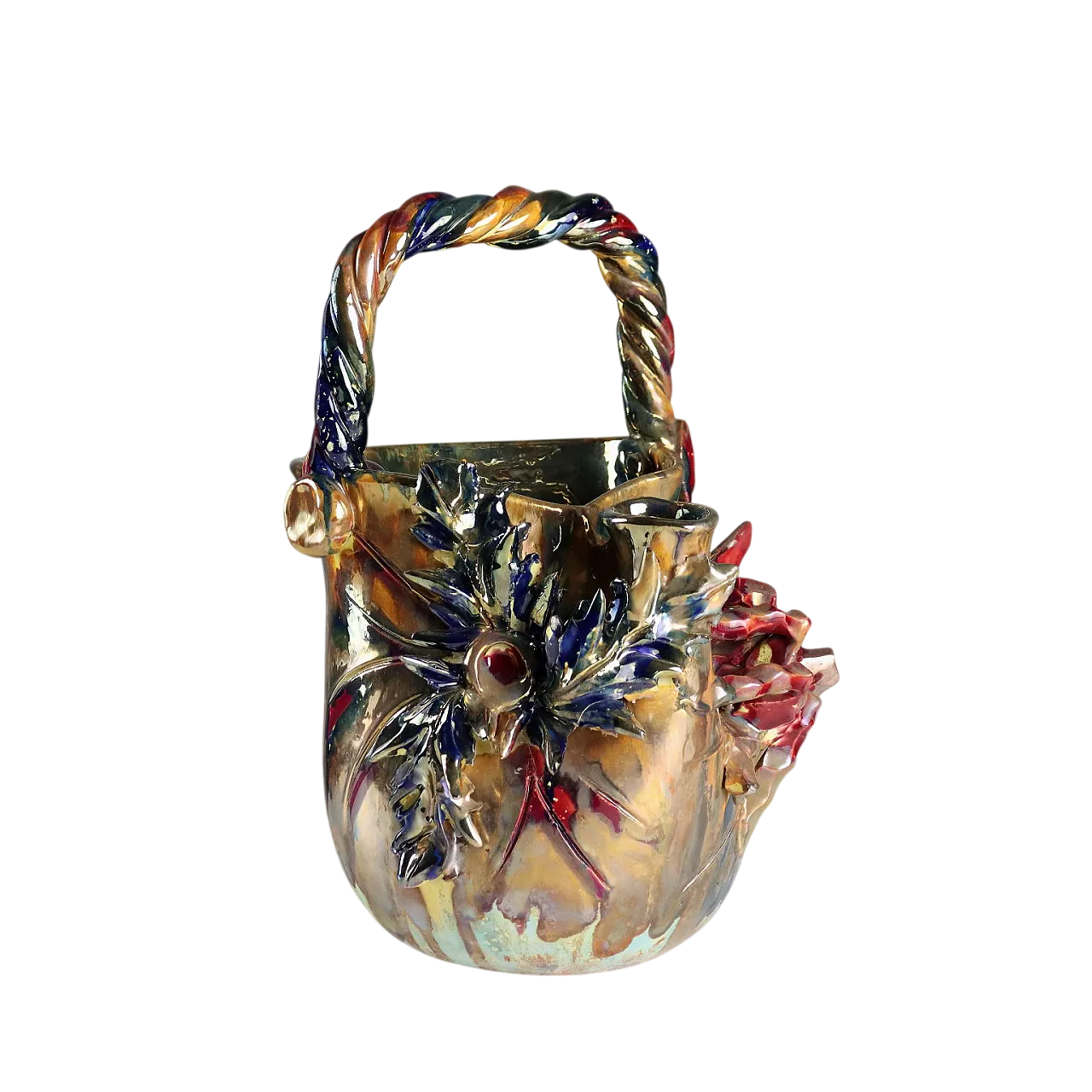 Ceramic pourer with metallic luster, 20th century 11