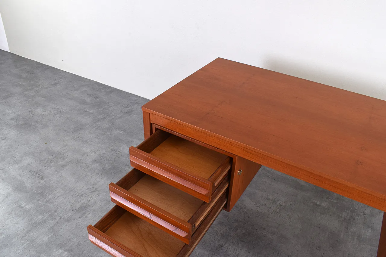 Mid-Century Teak Executive Desk by Torbjørn Afdal for Bruksbo, 1960s 18