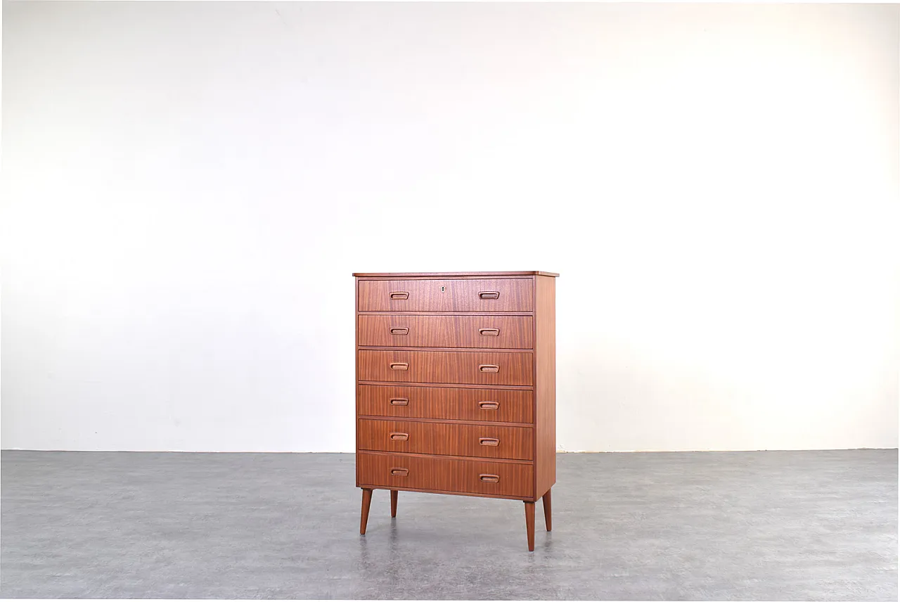Mid-Century Danish Teak Chest of Drawers, 1960s 2