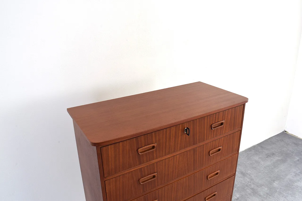 Mid-Century Danish Teak Chest of Drawers, 1960s 9