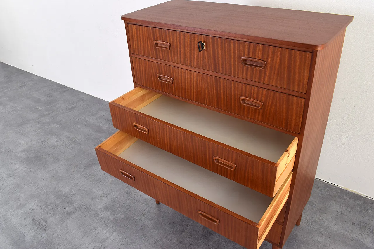 Mid-Century Danish Teak Chest of Drawers, 1960s 12