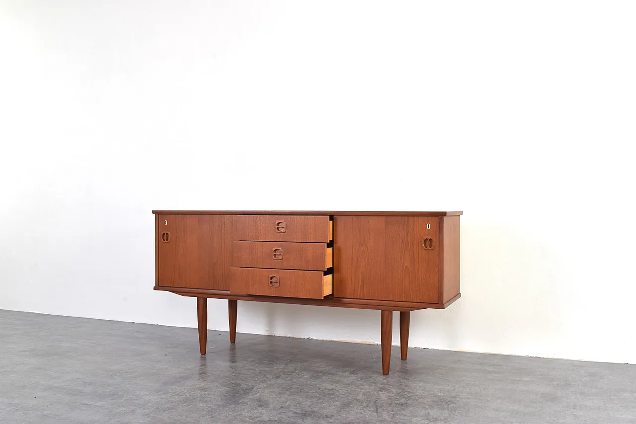 Mid-Century Danish Teak Sideboard, 1960s. 12