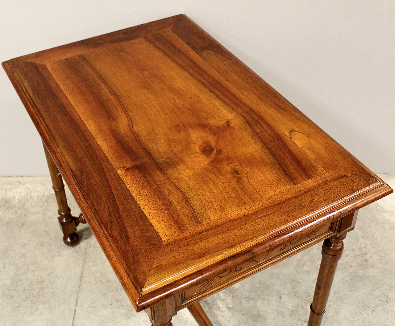 Tavolino scrittoio in noce '800 8