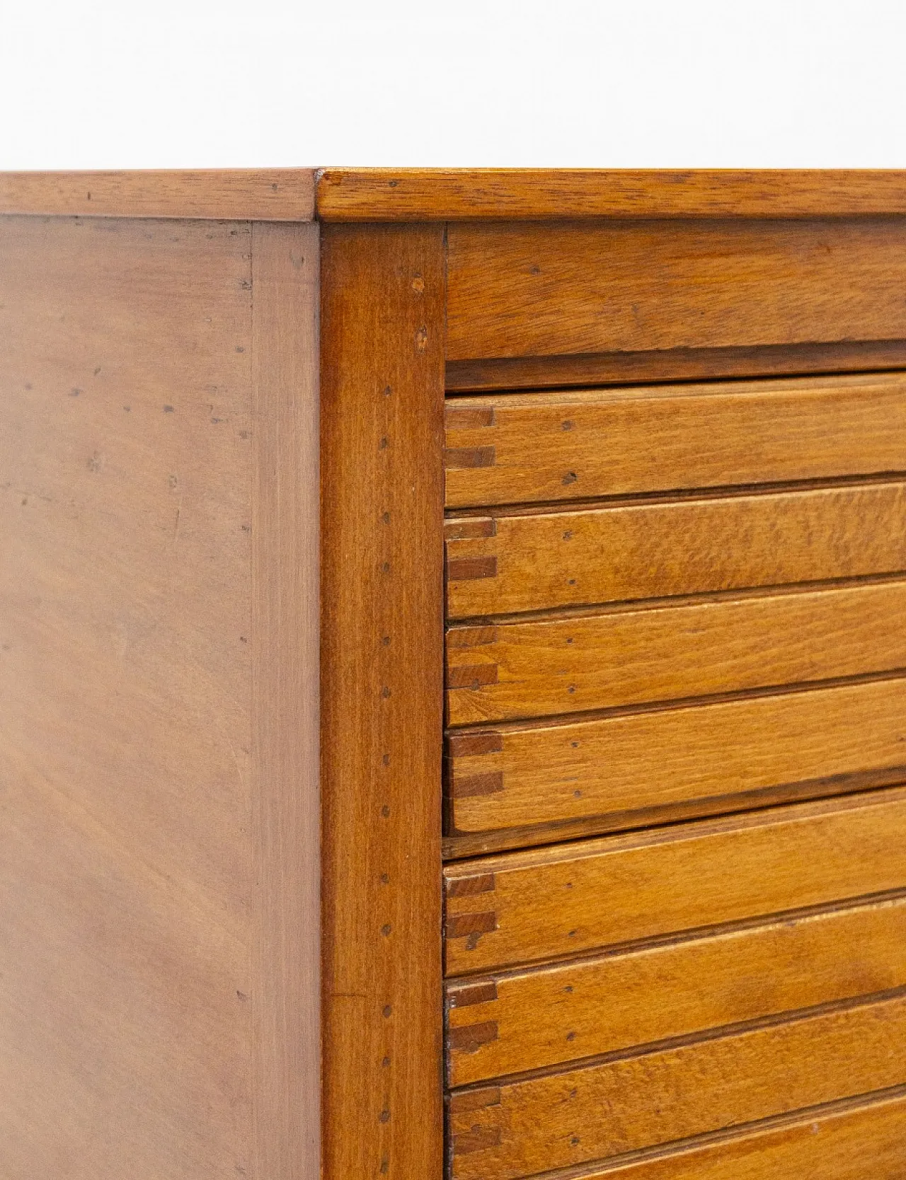 Wooden printer's chest of drawers, 1950s 7