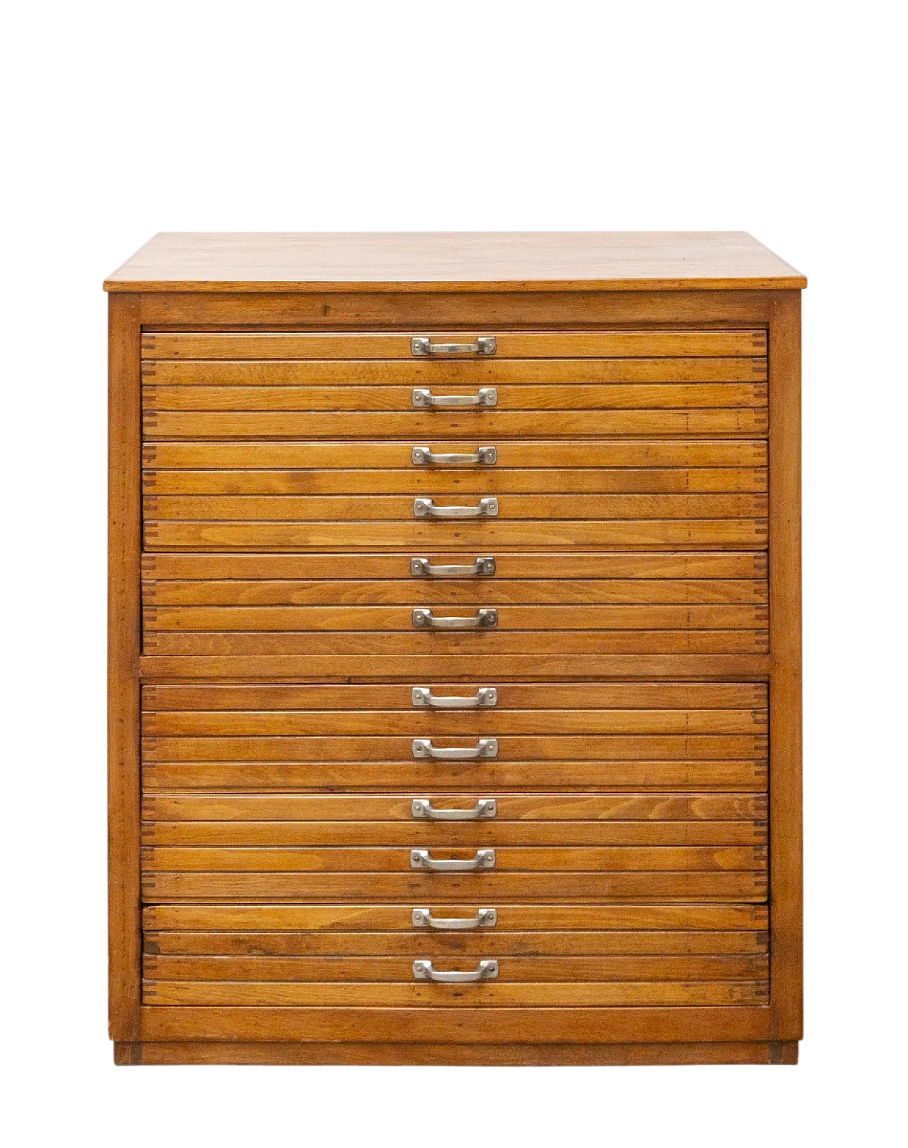 Wooden printer's chest of drawers, 1950s 10