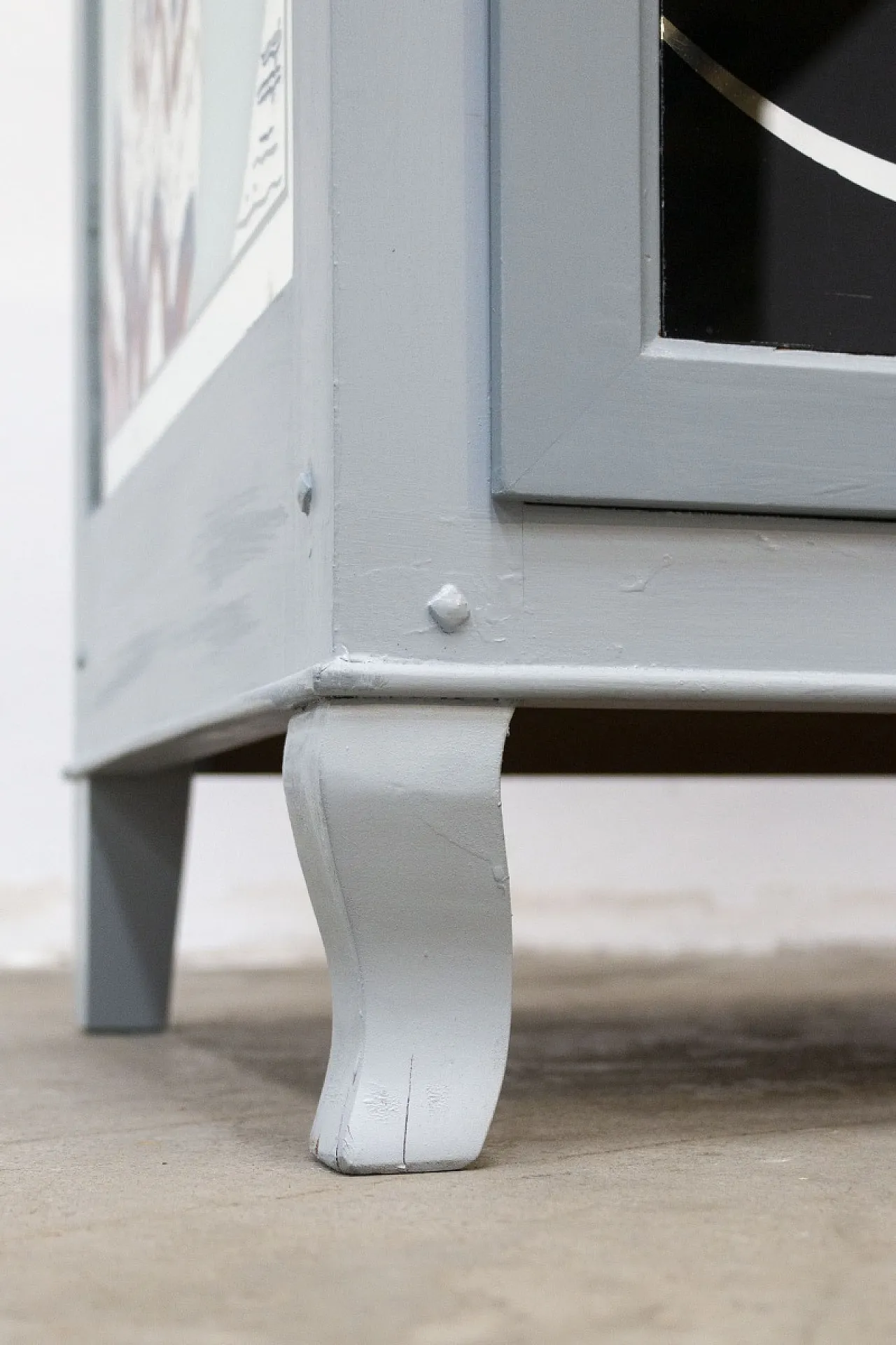 Cassettiera artigianale in legno di pero e teak, anni '20 11