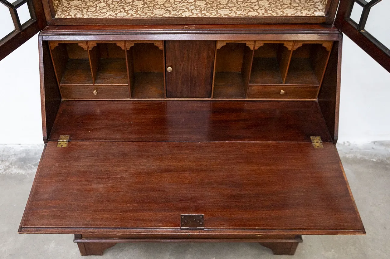 Ribalta inglese in stile Giorgio IV in legno, fine '800 12