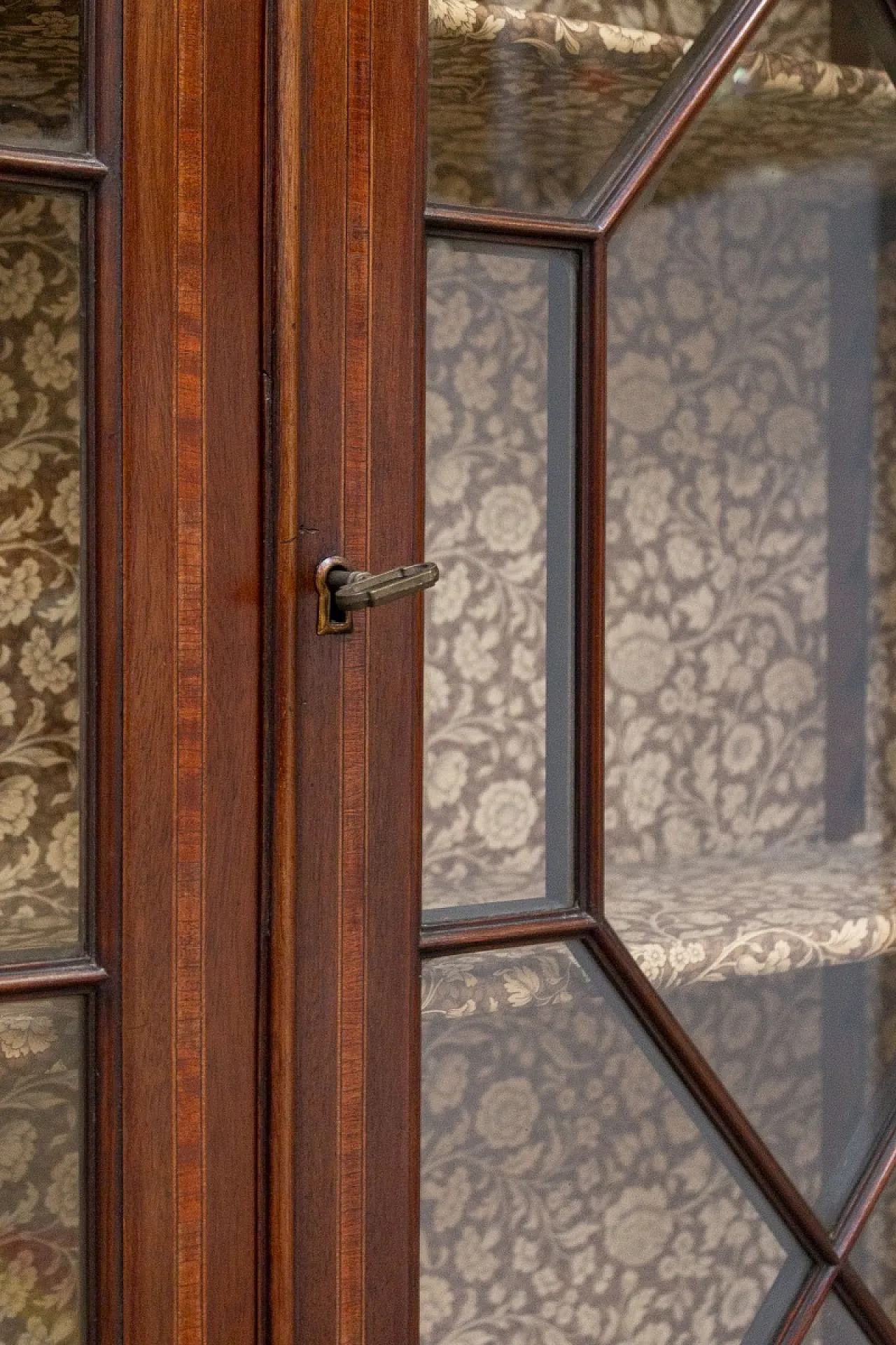 Ribalta inglese in stile Giorgio IV in legno, fine '800 16