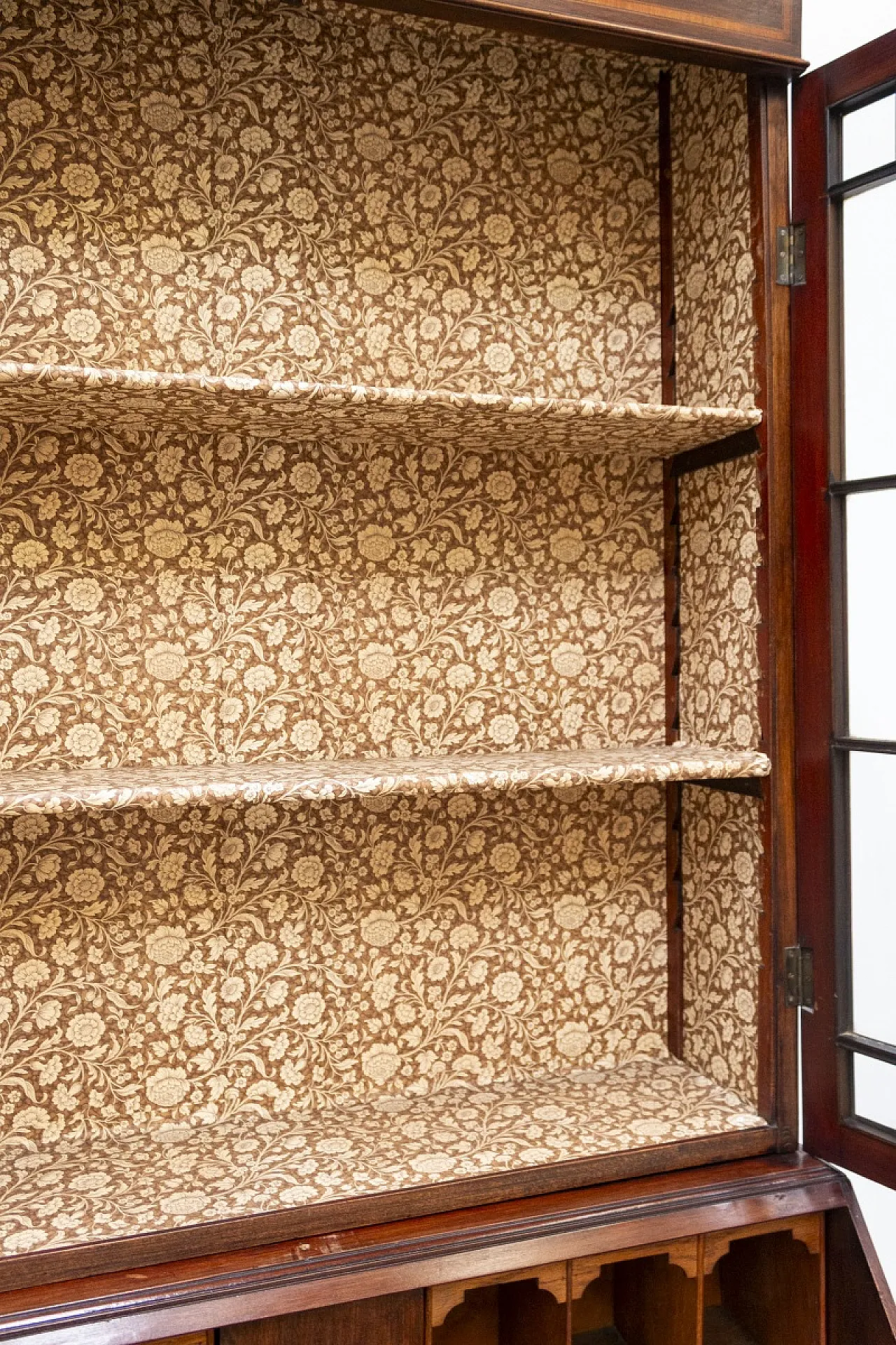 Ribalta inglese in stile Giorgio IV in legno, fine '800 17