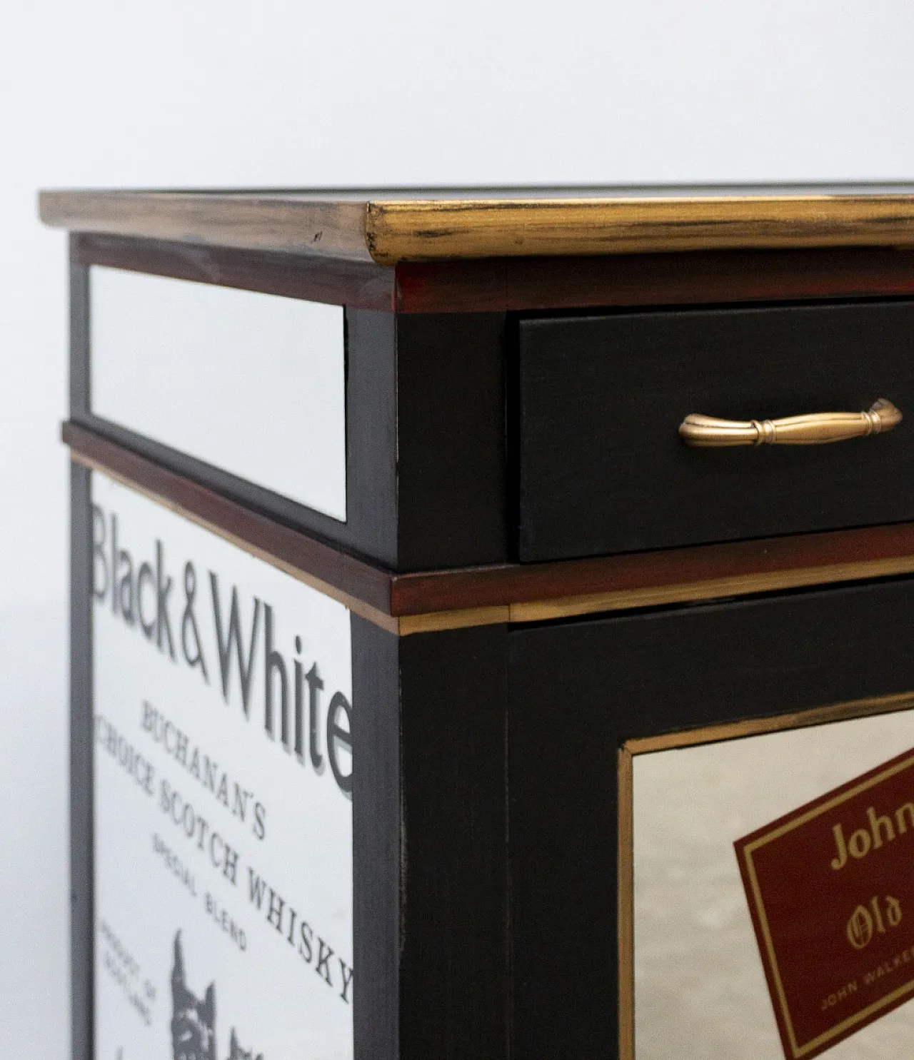 Mobile bar in legno di pero e teak, '900 7