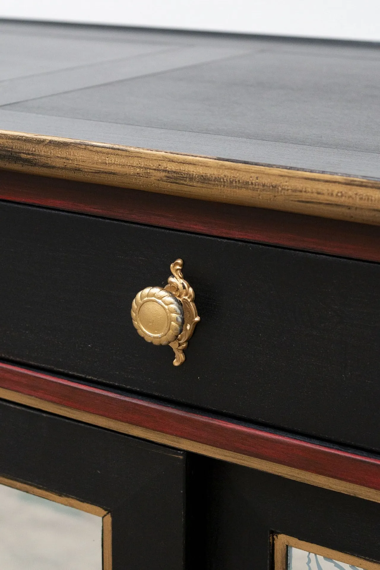 Mobile bar in legno di pero e teak, '900 10