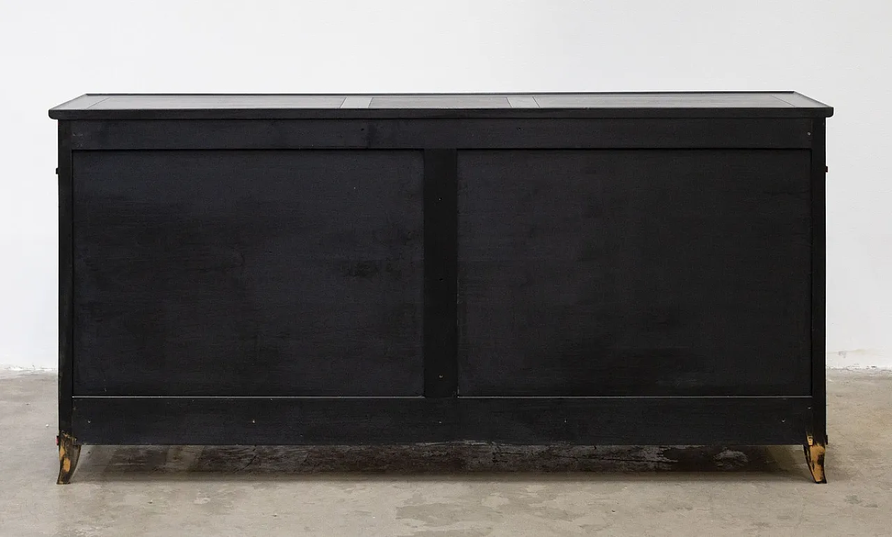 Mobile bar in legno di pero e teak, '900 13