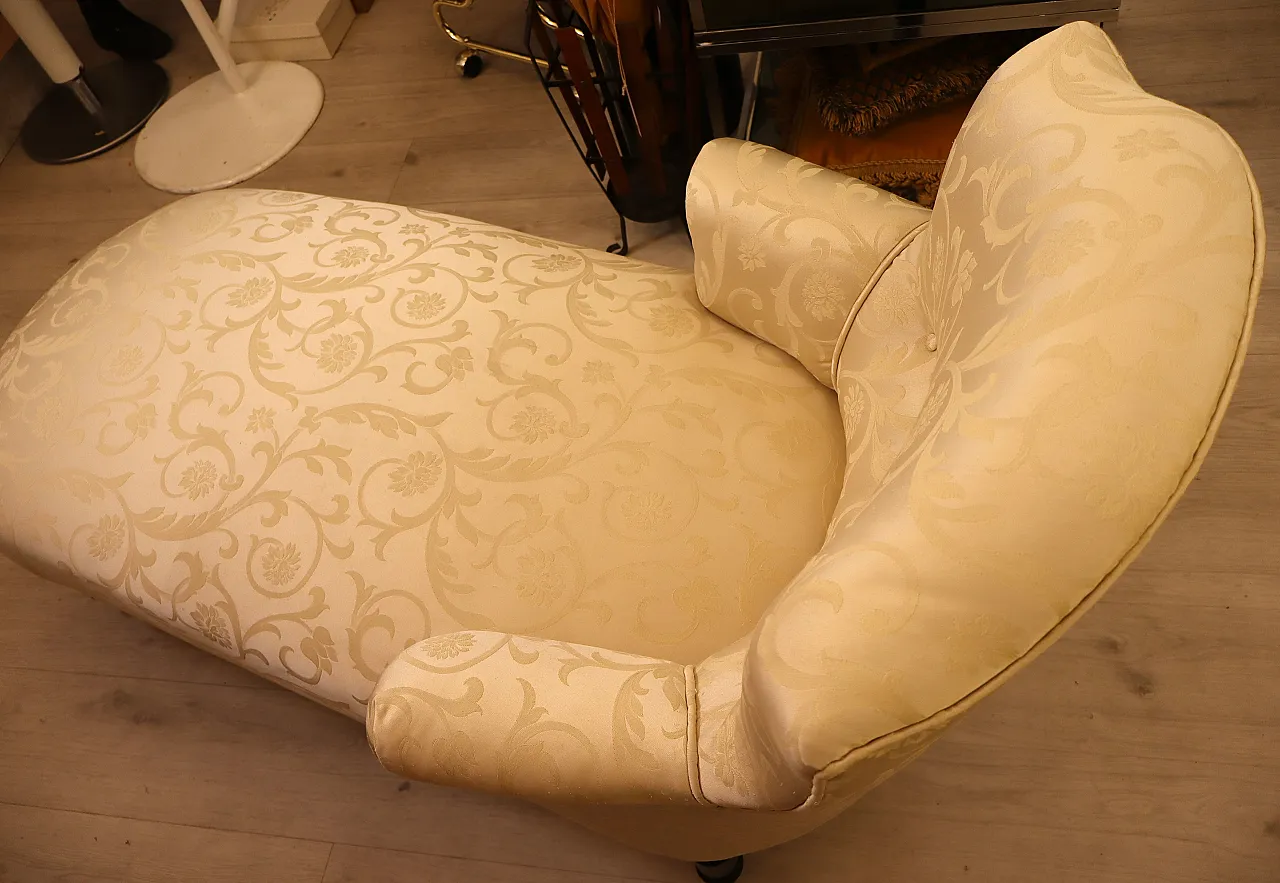 Napoleon III chair in damask fabric, 19th century 6