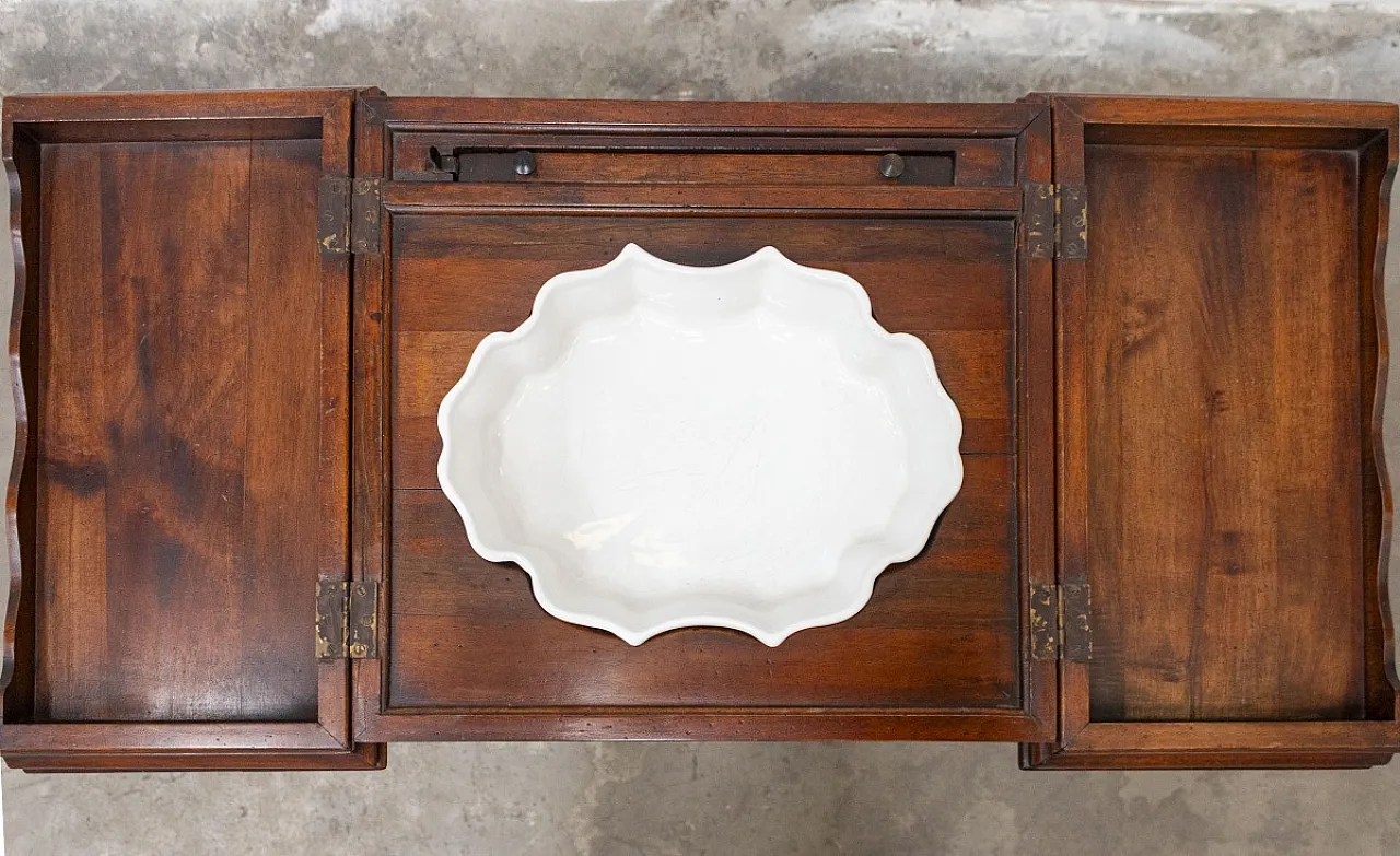 Toletta in legno di noce, '700 8