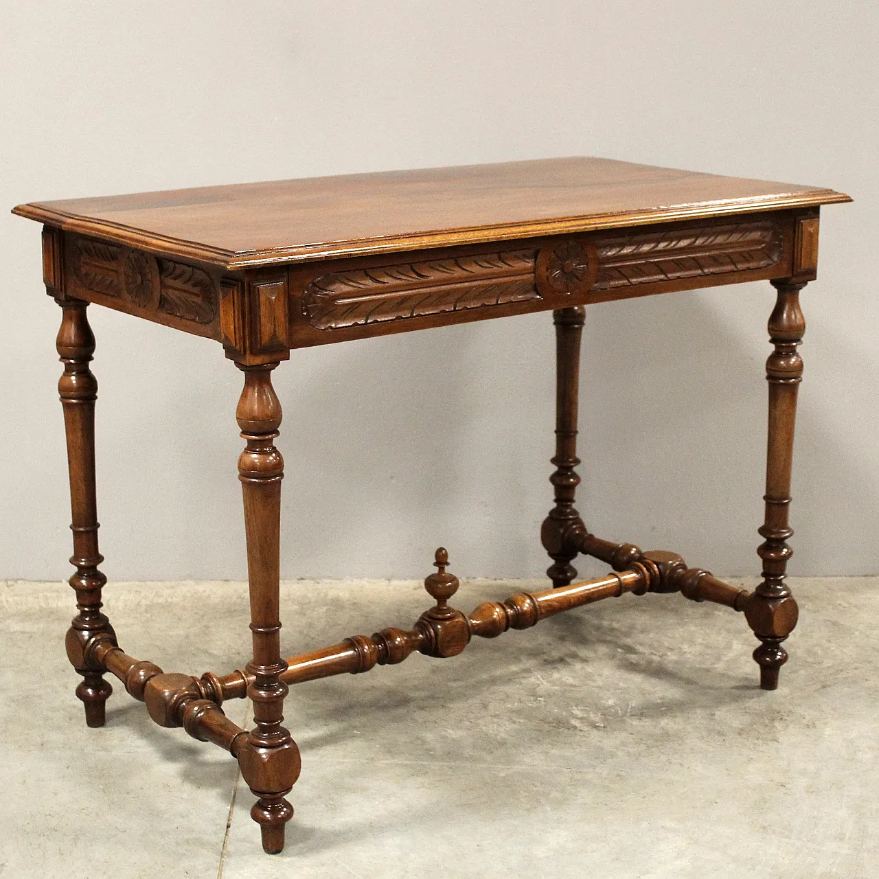 19th century walnut writing desk 2