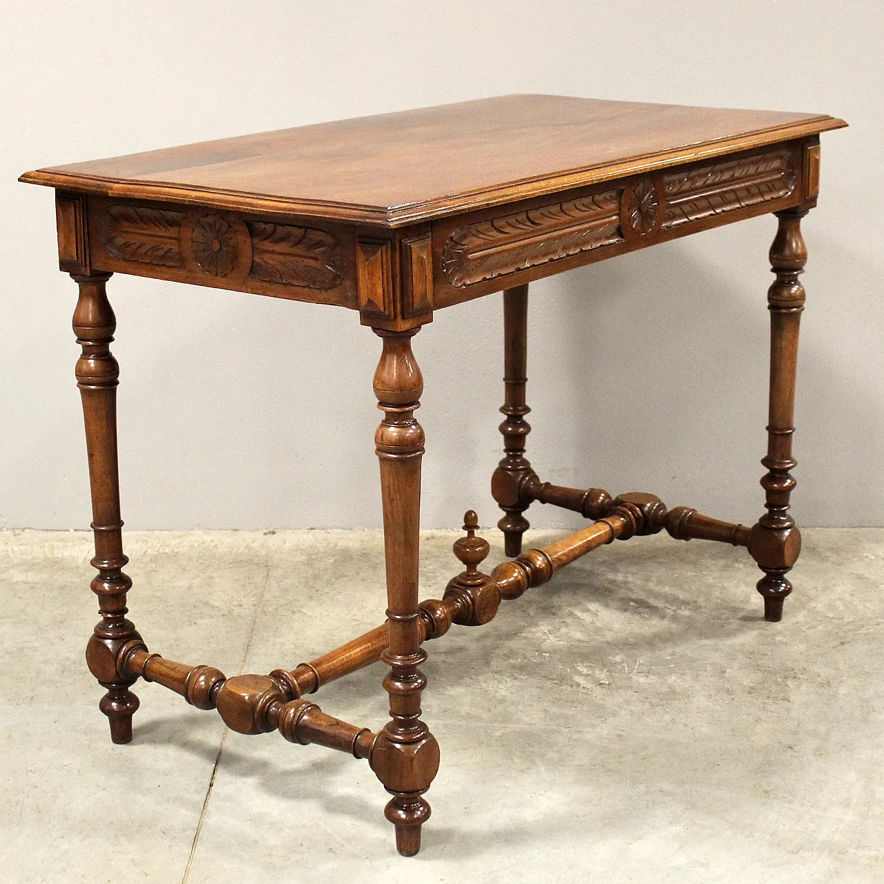 19th century walnut writing desk 3