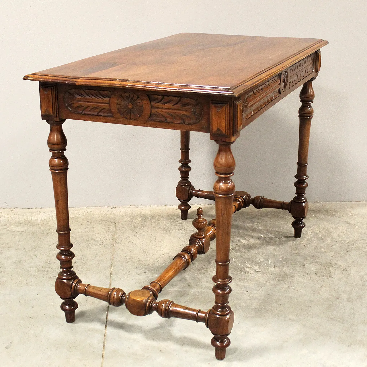 19th century walnut writing desk 5