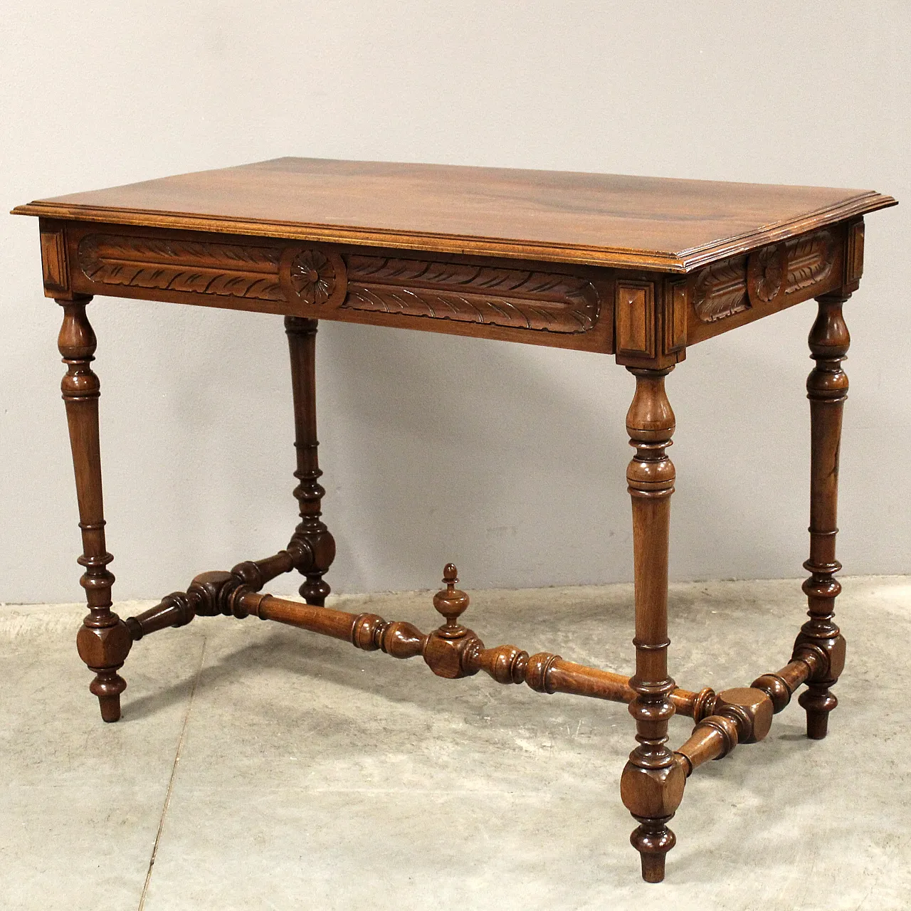 19th century walnut writing desk 6